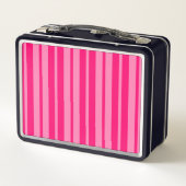 Helles und Hot Pink Stilelemente Design Metall Brotdose (Rückseite)
