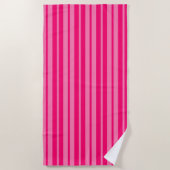 Helles und Hot Pink Stilelemente Design Strandtuch (Vorderseite)