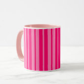 Helles und Hot Pink Stilelemente Design Tasse (Vorderseite Links)