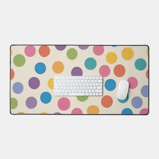 Helles und lustiges Abstraktes Hexagon-Design Schreibtischunterlage (Tastatur & Maus)