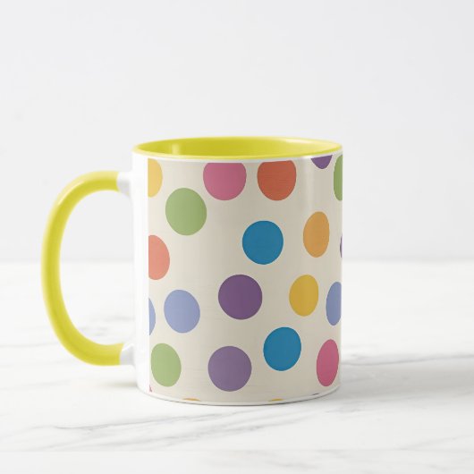 Helles und lustiges Abstraktes Hexagon-Design Tasse (Links)