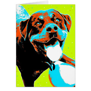 Helles und Spaß Rottweiler Porträt
