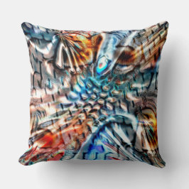 Helles und verdrehtes Samt Kissen