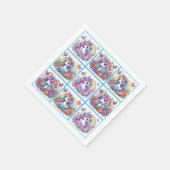 Helles Unicorn Party Napkins Serviette (Ecke)