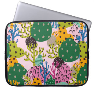 Helles Unterwasser-Illustrationsmuster mit schön Laptopschutzhülle