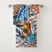 Helles, verdrilltes Samt oder Samt Badhandtuch Set (Insitu)