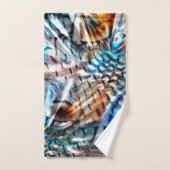 Helles, verdrilltes Samt oder Samt Badhandtuch Set (Handtuch)