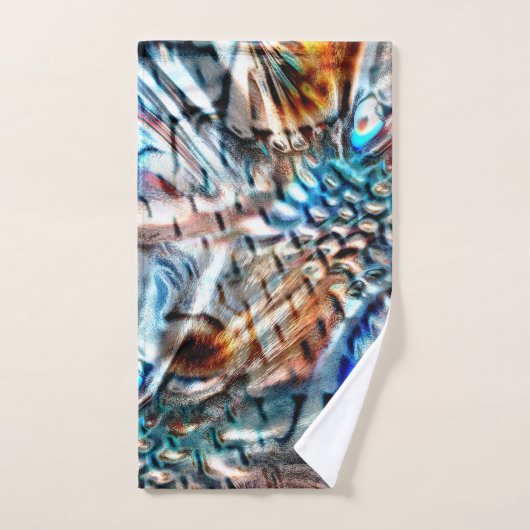 Helles, verdrilltes Samt oder Samt Badhandtuch Set (Handtuch)