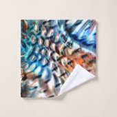 Helles, verdrilltes Samt oder Samt Badhandtuch Set (Waschlappen)