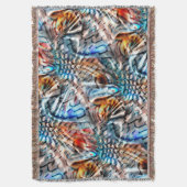 Helles, verdrilltes Samt oder Samt Decke (Vorderseite Vertikal)