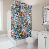 Helles, verdrilltes Samt oder Samt Duschvorhang (Beispiel)