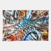 Helles, verdrilltes Samt oder Samt Geschirrtuch (Horizontal)