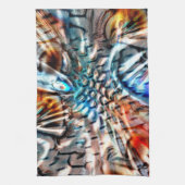 Helles, verdrilltes Samt oder Samt Geschirrtuch (Vertikal)