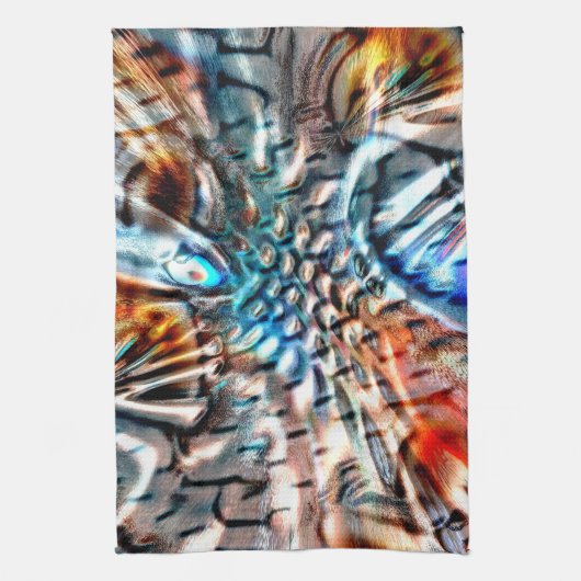 Helles, verdrilltes Samt oder Samt Geschirrtuch (Vertikal)