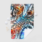 Helles, verdrilltes Samt oder Samt Golfhandtuch (Insitu)