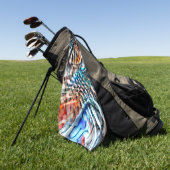 Helles, verdrilltes Samt oder Samt Golfhandtuch (Gras)