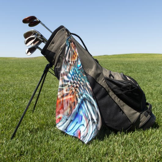 Helles, verdrilltes Samt oder Samt Golfhandtuch (Gras)