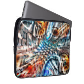 Helles, verdrilltes Samt oder Samt Laptopschutzhülle (Vorne Rechts)