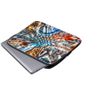 Helles, verdrilltes Samt oder Samt Laptopschutzhülle (Vorne Knopf)