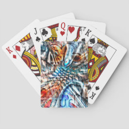 Helles, verdrilltes Samt oder Samt Spielkarten