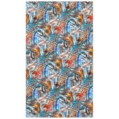 Helles, verdrilltes Samt oder Samt Tischdecke (Vorderseite)