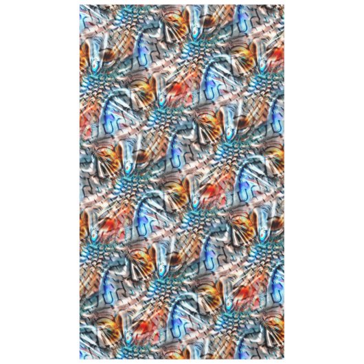 Helles, verdrilltes Samt oder Samt Tischdecke (Vorderseite)