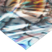 Helles, verdrilltes Samt oder Samt Tischdecke (Schrägansicht)