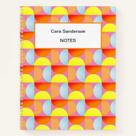 Helles Vergnügen Mitte des Jahrhunderts Moderne Ab Notizblock