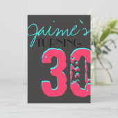 Helles Vergnügen Überraschung Geburtstagsparty Ein Einladung (Stehend Vorderseite)