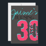 Helles Vergnügen Überraschung Geburtstagsparty Ein Einladung<br><div class="desc">Diese Einladung eignet sich perfekt für ein 30. Geburtstags-Party oder ein Party für Kinder.</div>