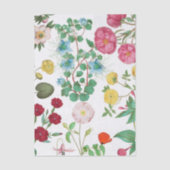 Helles Vintage-Blumen-Collage-Tissue-Papier  Seidenpapier (Vorderseite)