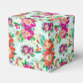 Helles Vintage-Blumenmuster Geschenkschachtel (Rückseite)
