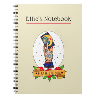 Helles Vintages Tarot Tattoo-Notebook Notizblock
