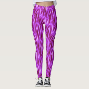 Helles Violet Wavy Muster Leggings