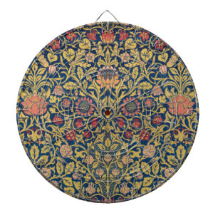Helles Violett und Akelei (von William Morris) Dartscheibe