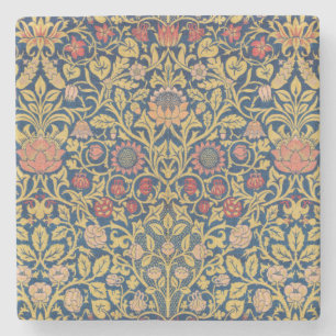 Helles Violett und Akelei (von William Morris) Steinuntersetzer