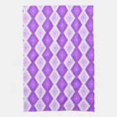 Helles violettes Diamantmuster Geschirrtuch (Vertikal)