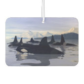 Helles Wasser Orca Autolufterfrischer (Vorderseite)