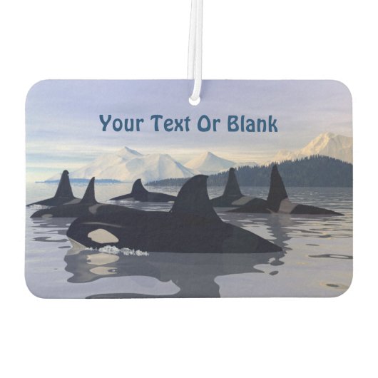 Helles Wasser Orca Autolufterfrischer (Rückseite)