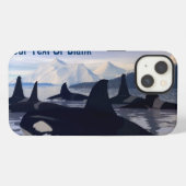 Helles Wasser Orca iPhone Hülle (Rückseite (Horizontal))