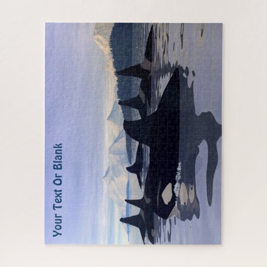 Helles Wasser Orca Puzzle (Vertikal)
