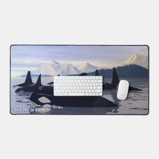 Helles Wasser Orca Schreibtischunterlage (Tastatur & Maus)