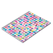 Helles Wasserfarbspritzer-Notizbuch Notizblock (Linke Seite)