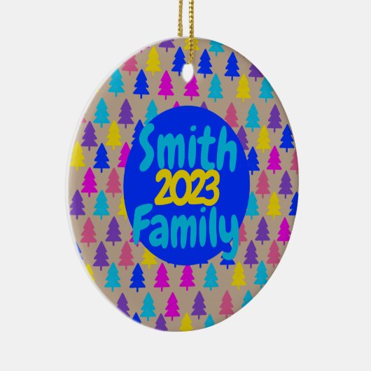 Helles Weihnachtsbaum Muster Ornament (Rechts)