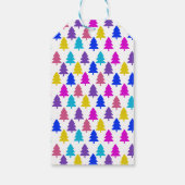 Helles Weihnachtsbaummuster Geschenkanhänger (Rückseite)