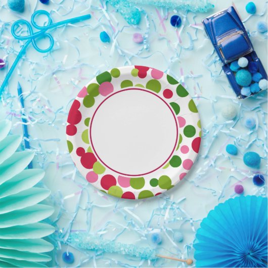 Helles Weihnachtsbuch Teller (Party)