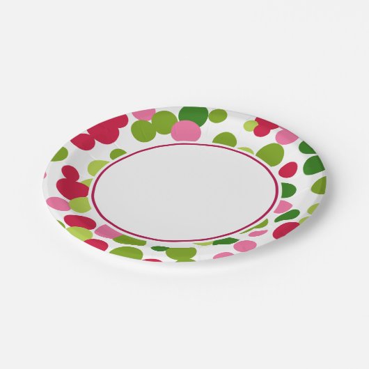 Helles Weihnachtsbuch Teller (Schrägansicht)