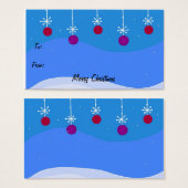 Helles Weihnachtsgeschenk-Tag (Vorne & Hinten)