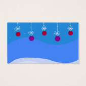 Helles Weihnachtsgeschenk-Tag (Rückseite)