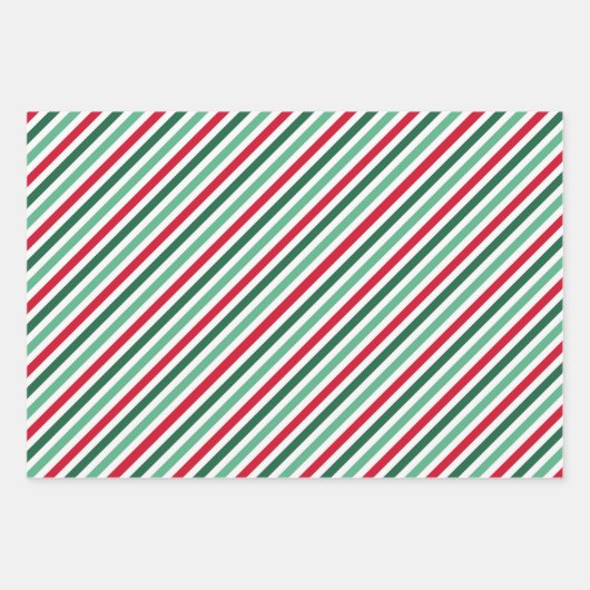 Helles Weihnachtsgeschenk Wrap Modernes Urlaubswra Geschenkpapier Set (Vorderseite)